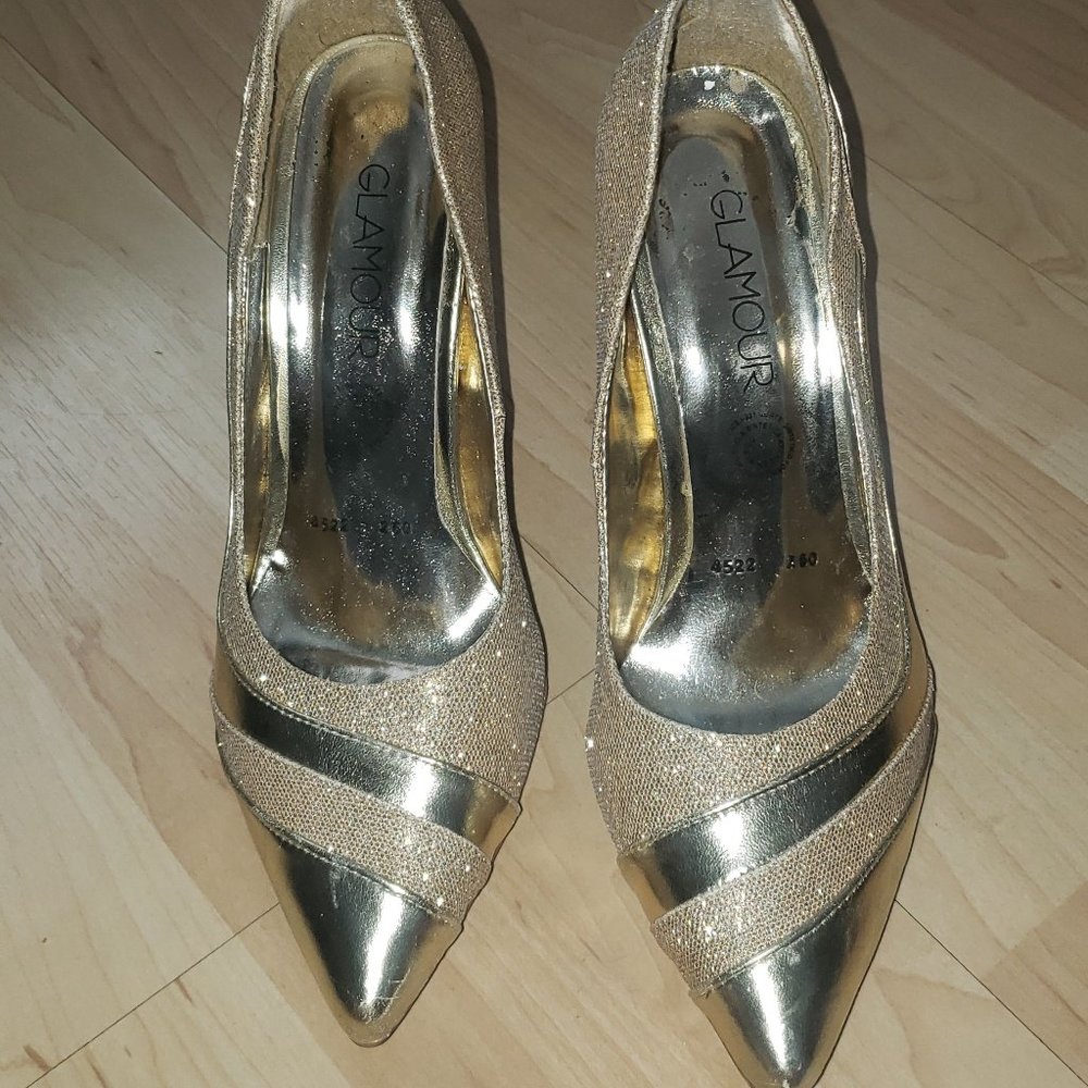 Gold heels